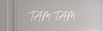 Custom text: TAM TAM