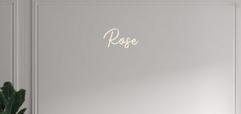 Custom text: Rose
