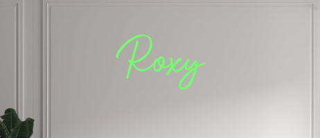 Custom text: Roxy