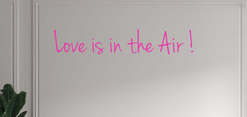 Custom text: Love is in the Air !