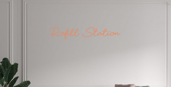 Custom text: Refill Station