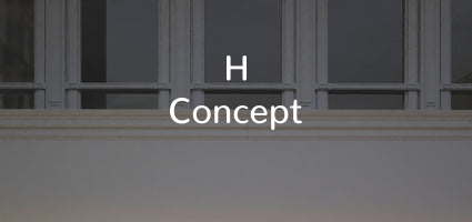 Custom text: H 
Concept