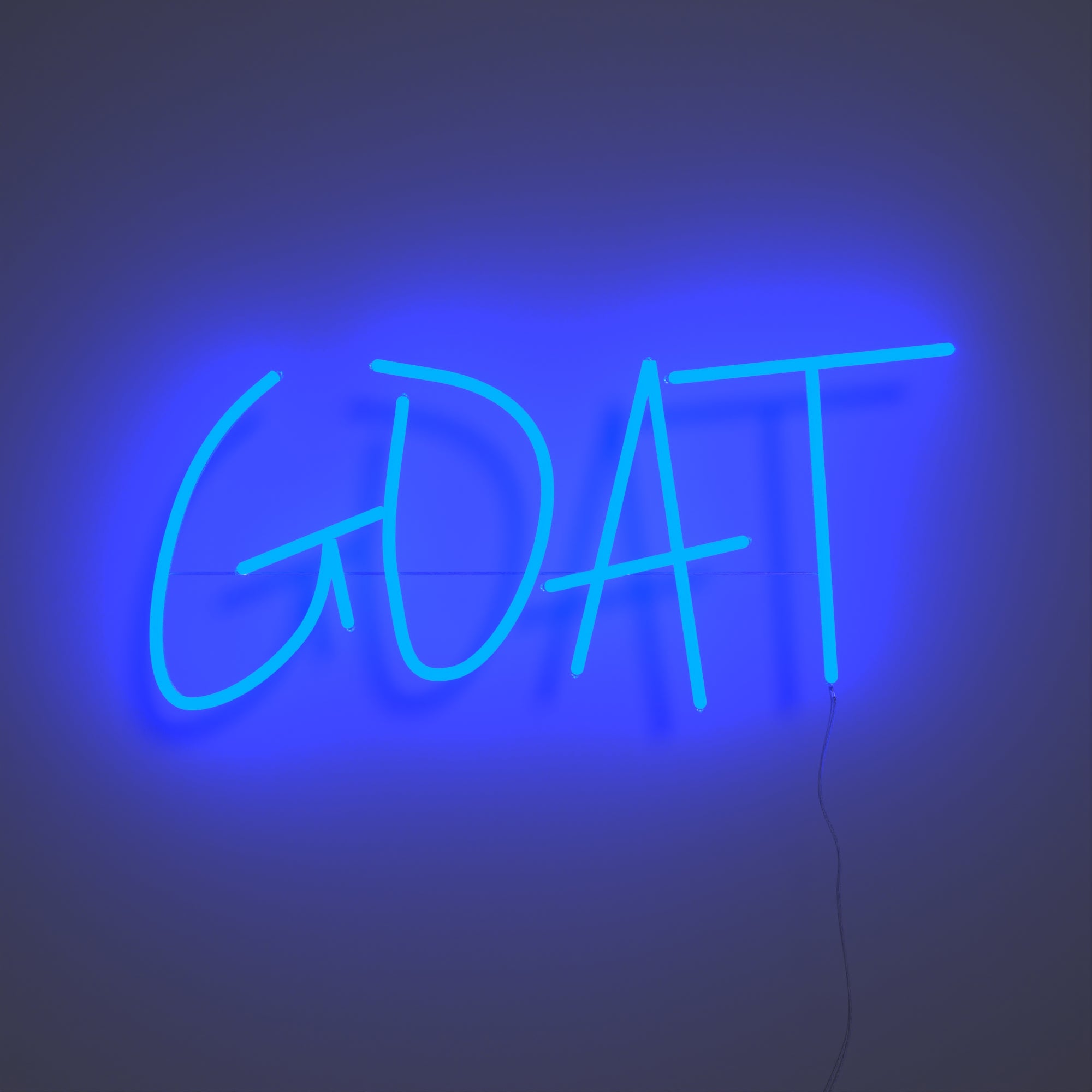 GOAT, Zeichen aus Neon-LEDs