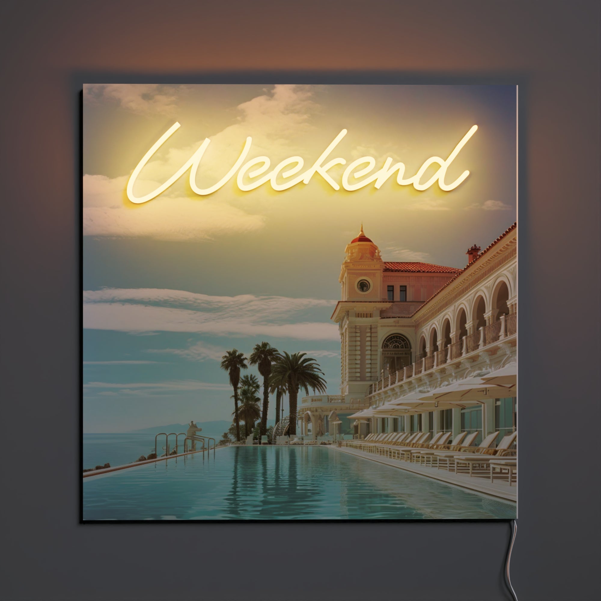 Weekend by Yellowpop Wonderland, Zeichen aus LED-Neonlicht