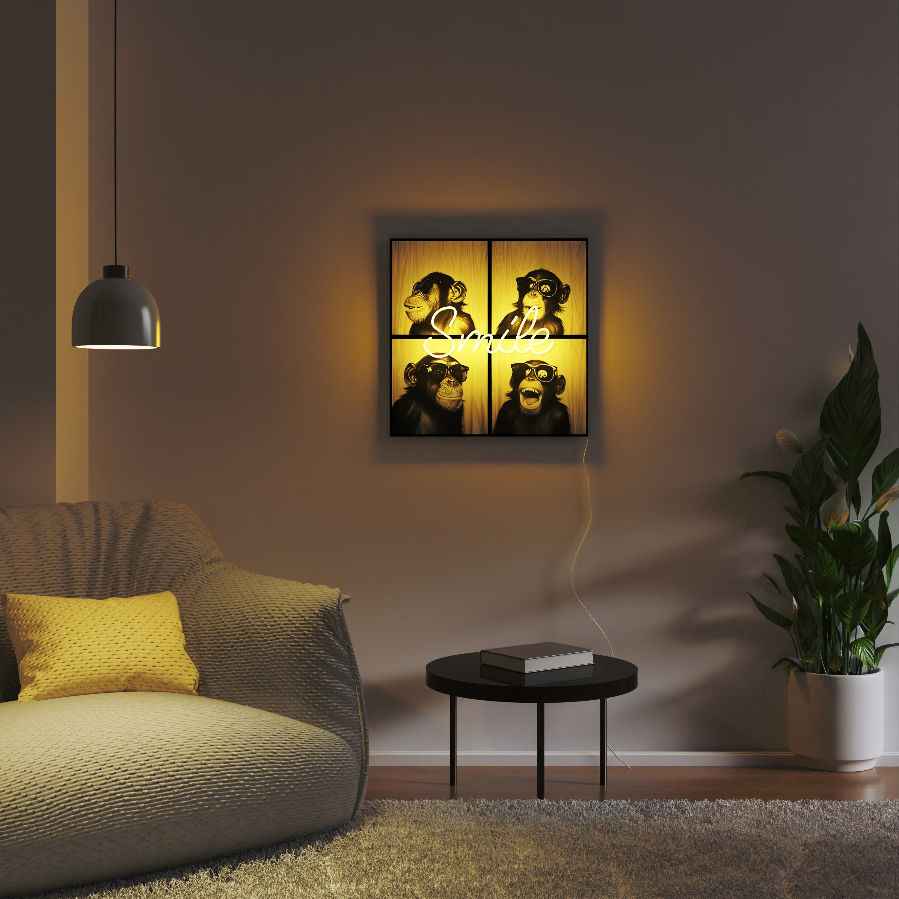 Smile by Yellowpop Wonderland, LED-Neonzeichen