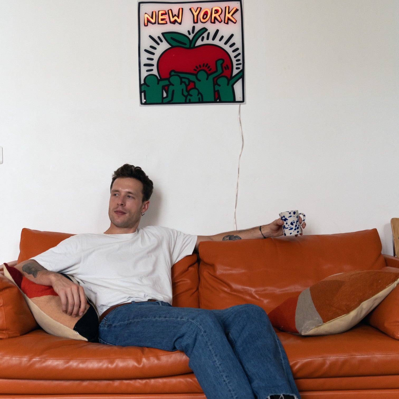 New York Yellowpop x Keith Haring, LED-Neonzeichen