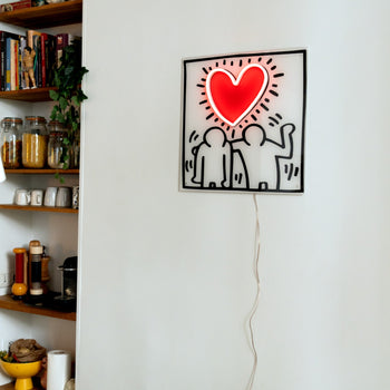 Love People, Yellowpop x Keith Haring, Neon-LED-Zeichen