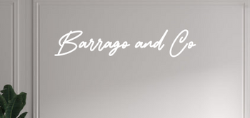 Custom text: Barrago and Co