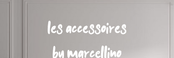 Custom text: LES ACCESSOIRES 
 By Marcellino