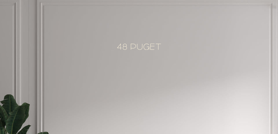 Custom text: 48 PUGET