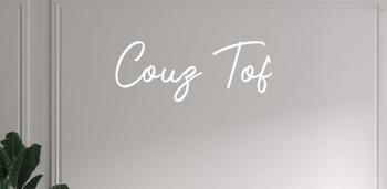 Custom text: Couz Tof