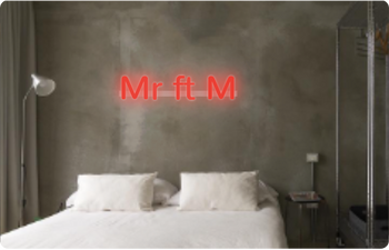 Custom text: Mr ft M