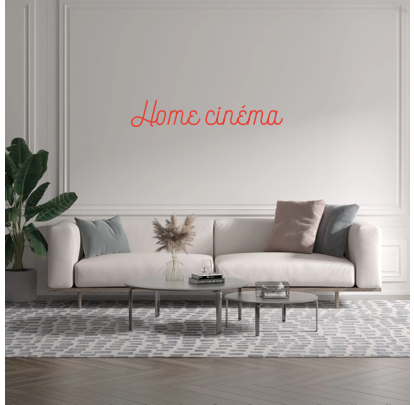 Custom text: Home cinéma
