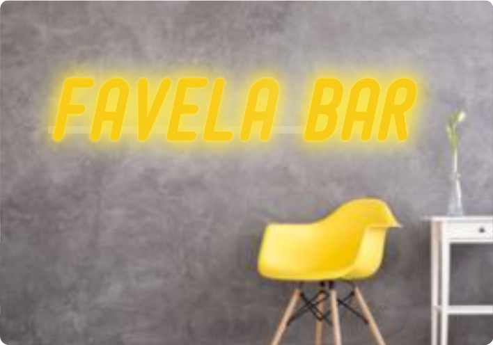 Custom text: FAVELA BAR