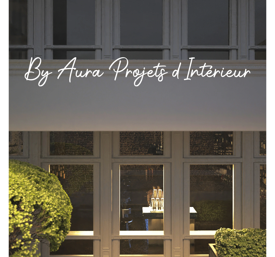 Custom text: By Aura Interior Projects