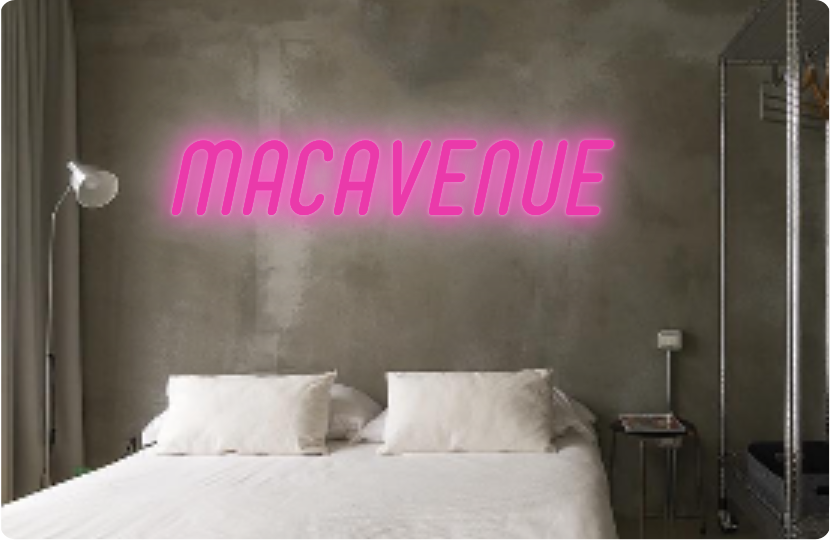 Custom text: MACAVENUE