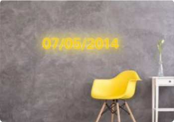 Custom text: 07/05/2014
