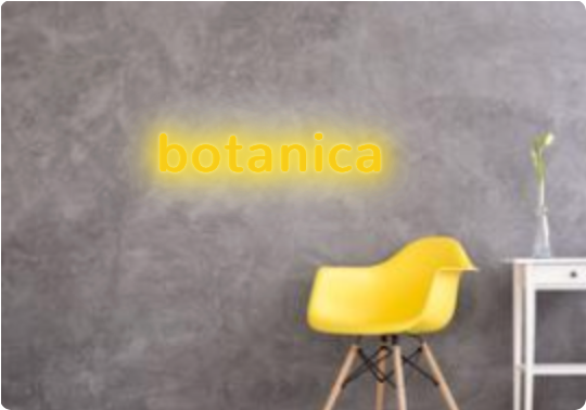 Custom text: botanica