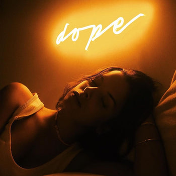 Dope, Zeichen aus Neon-LEDs