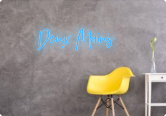 Custom text: Deux Mains