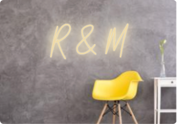Custom text: R & M