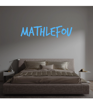Custom text: Mathlefou