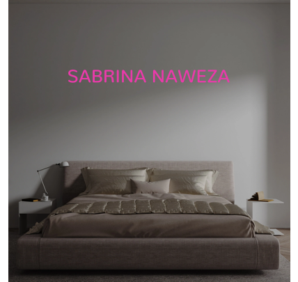 Custom text: SABRINA NAWEZA