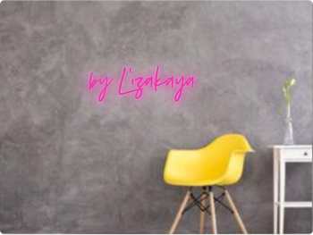 Custom text: by L