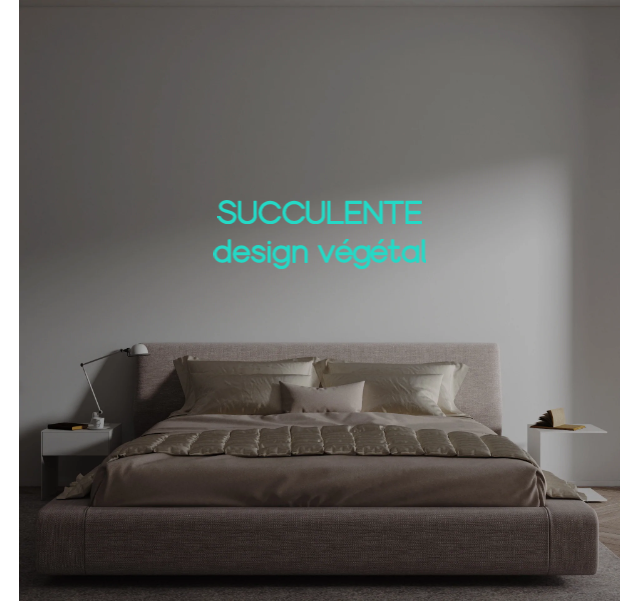 Custom text: SUCCULENTE
design végétal