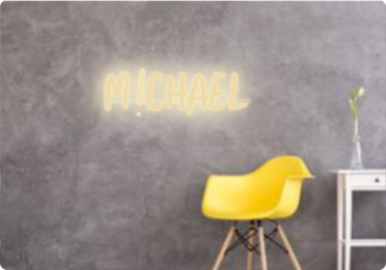 Custom text: M!CHAEL