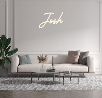 Custom text: Josh