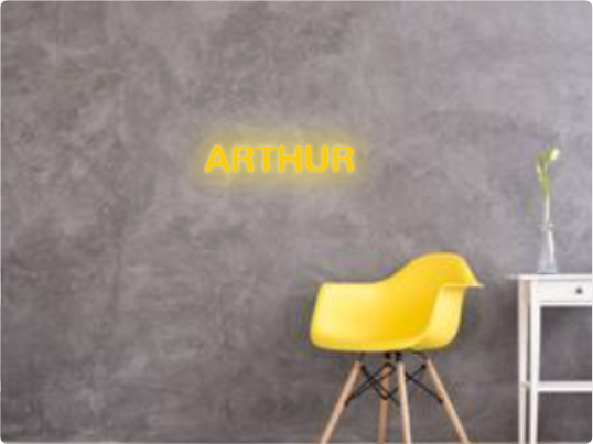 Custom text: ARTHUR