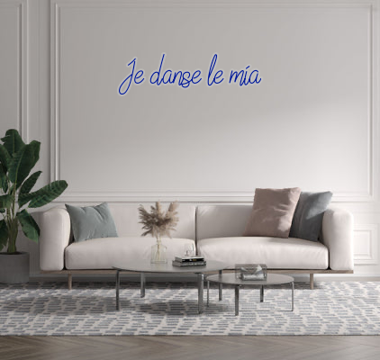 Custom text: Je danse le mia