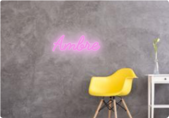 Custom text: Ambre