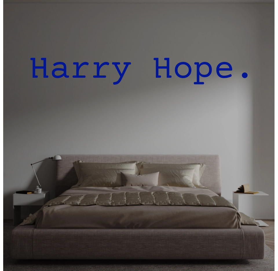 Custom text: Harry Hope.
