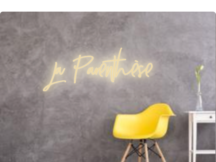 Custom text: La Parenthèse