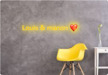 Custom text: Louis & manon ❤️