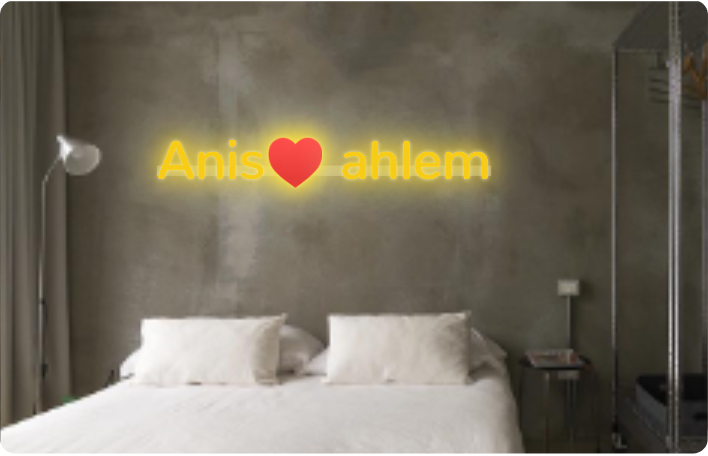 Custom text: Anis♥️ ahlem