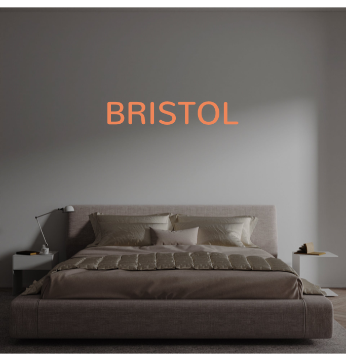 Custom text: BRISTOL