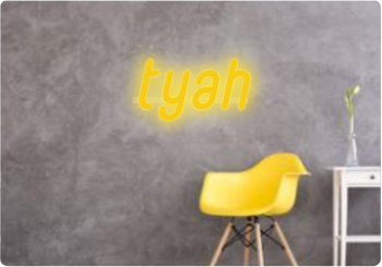 Custom text: tyah