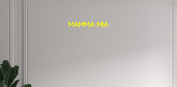 Custom text: MAMMA MIA