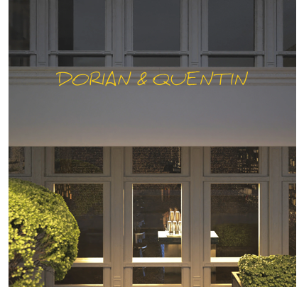 Custom text: DORIAN & QUENTIN