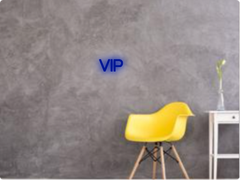 Custom text: VIP