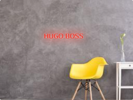Custom text: HUGO BOSS