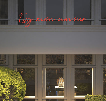 Custom text: Qg mon amour