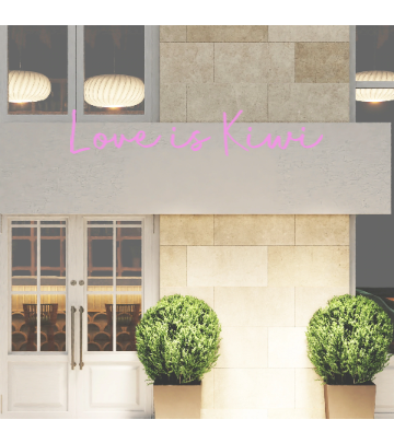 Custom text: Love is Kiwi