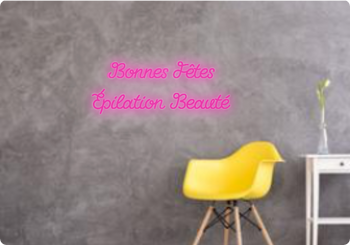 Custom text: Bonnes Fêtes 
Épilation Beauté