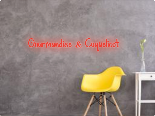 Custom text: Gourmandise & Coquelicot