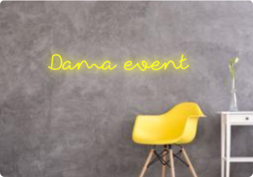 Custom text: Dama event