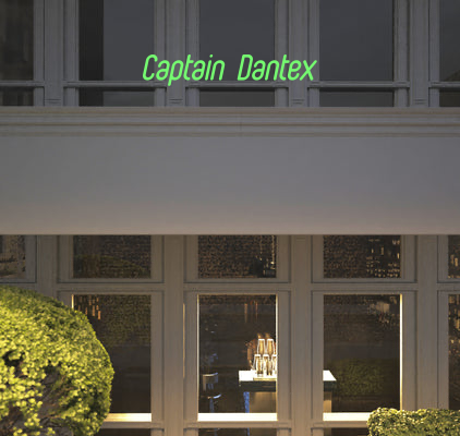 Custom text: Captain Dantex